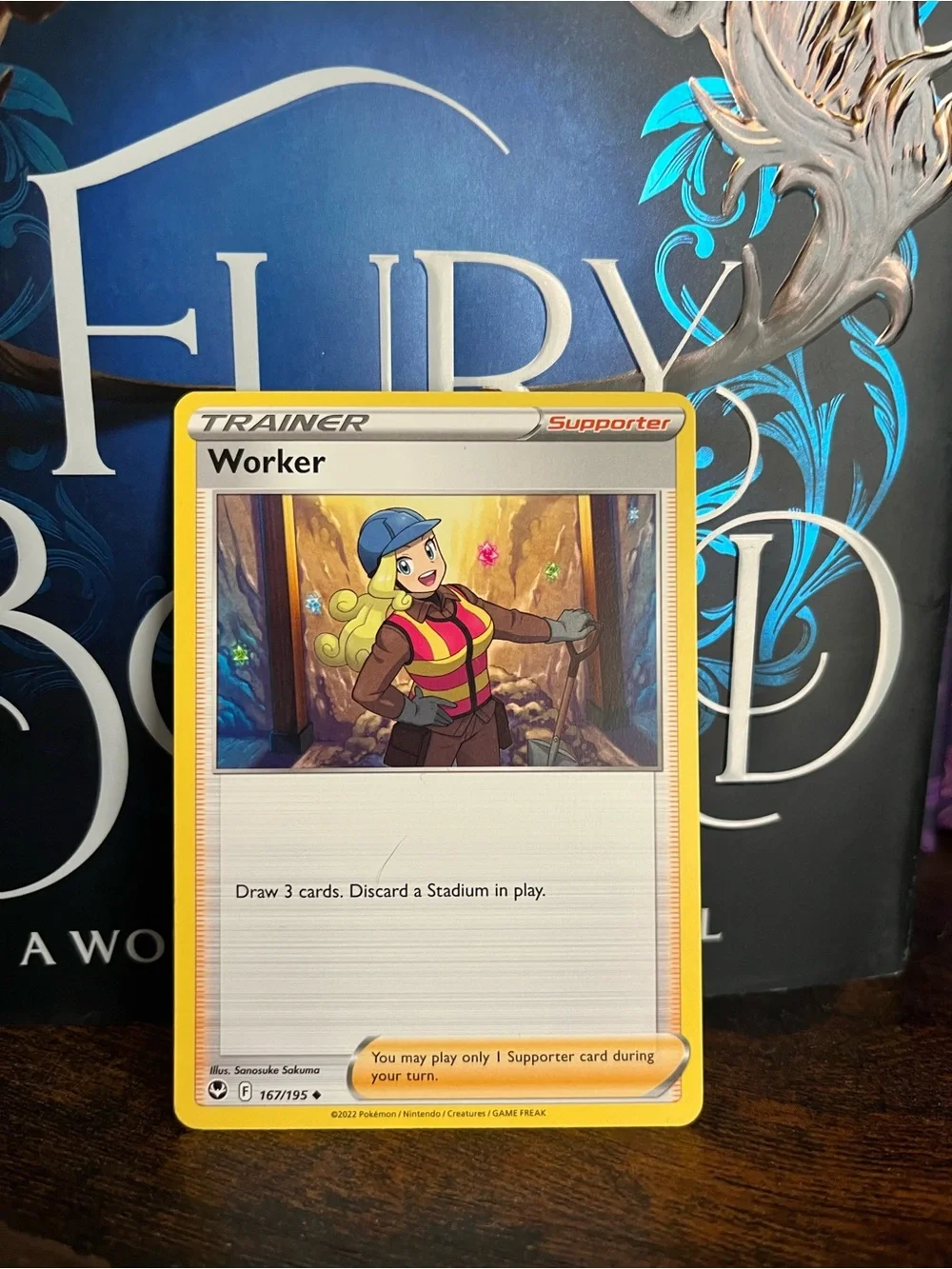 Worker Supporter Pokemon Card Silver Tempest 167/195